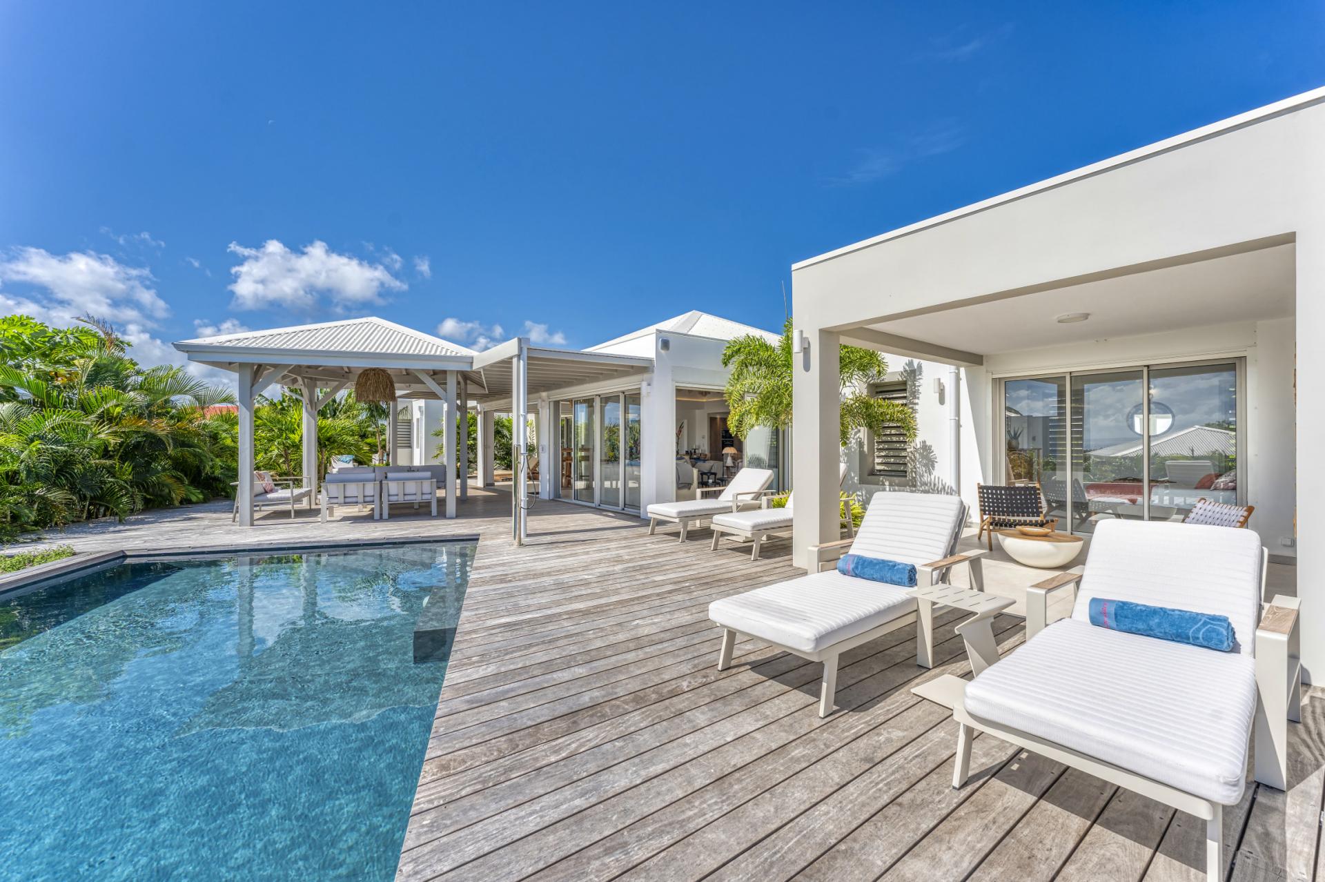 1. Location villa piscine Saint François Guadeloupe_Vue d'ensemble